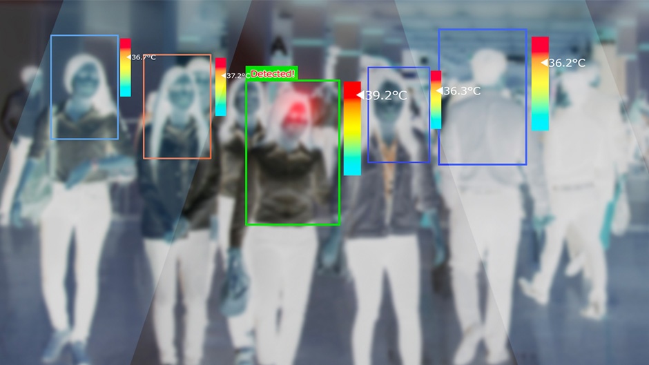 Obraz z kamery termicznej